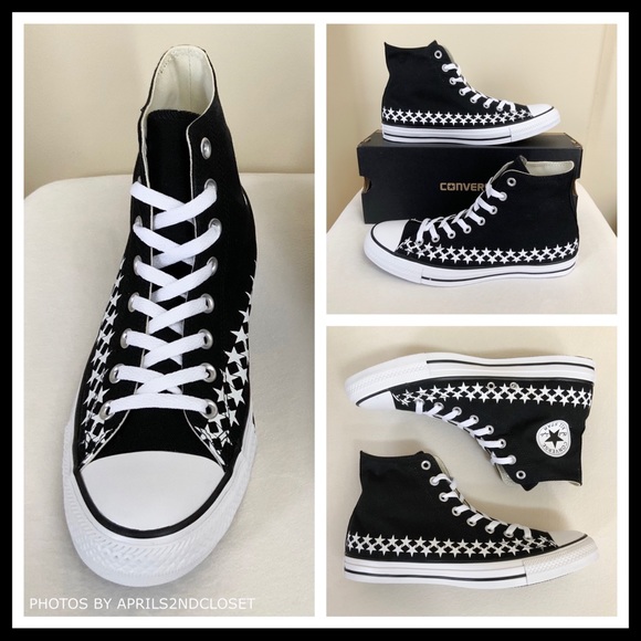 CONVERSE CANVAS HIGH TOPS CHUCK TAYLOR SNEAKERS - Picture 2 of 8